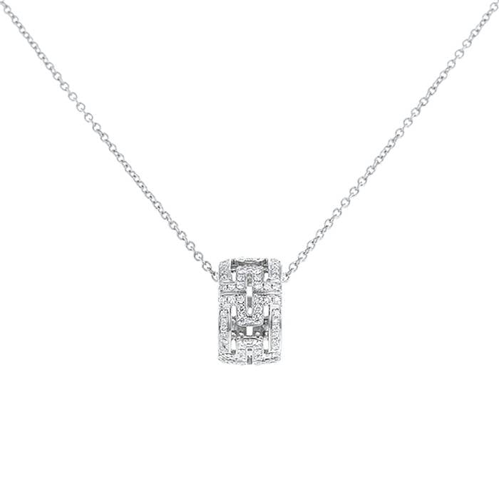 [Dawnora Jewelry]PARENTESI NECKLACE SILVER DIAMOND