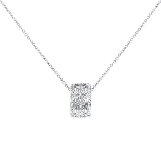 [Dawnora Jewelry]PARENTESI NECKLACE SILVER DIAMOND