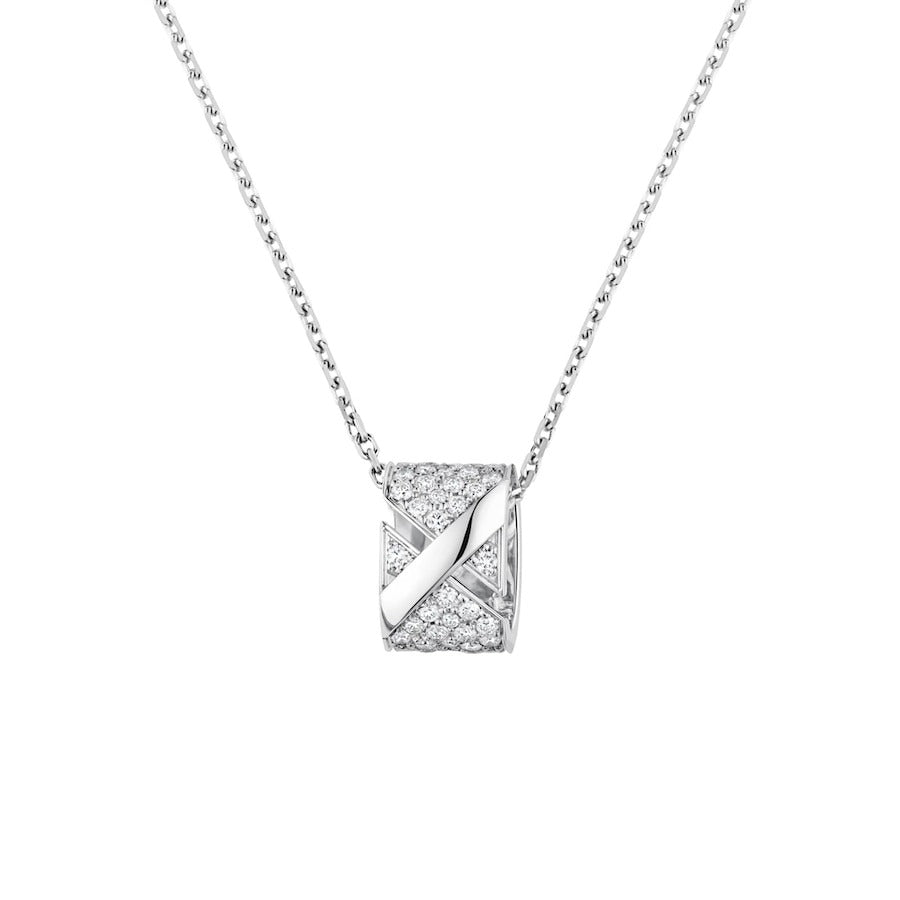 [Dawnora Jewelry]LIENS EVIDENCE DIAMOND PAVED NECKLACE