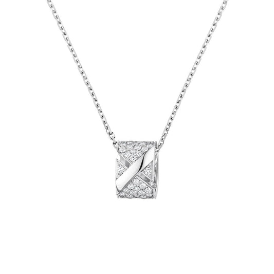 [Dawnora Jewelry]LIENS EVIDENCE DIAMOND PAVED NECKLACE