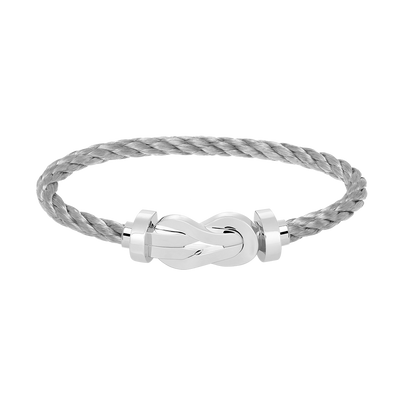 [Dawnora Jewelry]CHANCE LARGE 8 FIGURE BUCKLE NO DIAMOND BRACELET SILVER