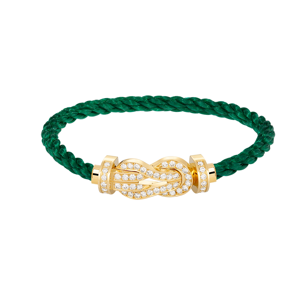 [Dawnora Jewelry]CHANCE LARGE 8 FIGURE BUCKLE FULLDIAMOND BRACELET GOLD