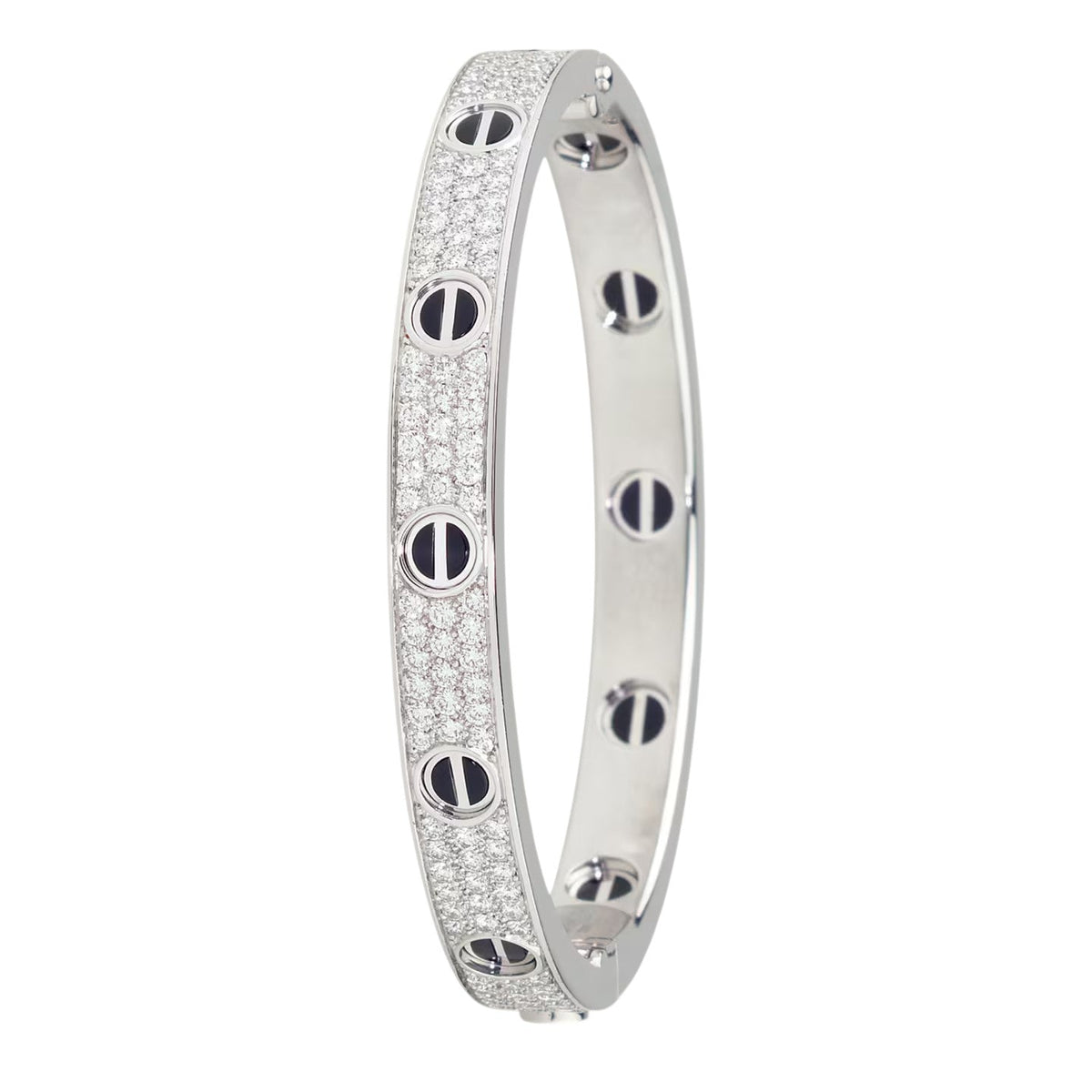 [Dawnora Jewelry]LOVE BRACELET 6.1MM DIAMOND-PAVED CERAMIC