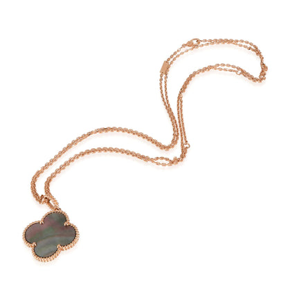 [Dawnora Jewelry]CLOVER 25MM GOLD DARK MOP BIG CLOVER NECKLACE