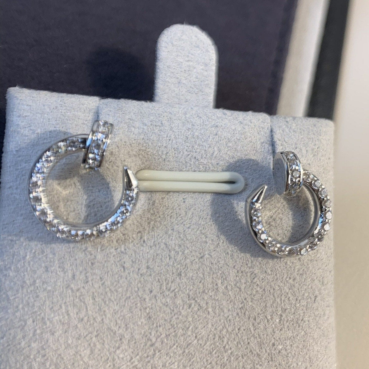 [Dawnora Jewelry]JUSTE EARRINGS SILVER DIAMONDS