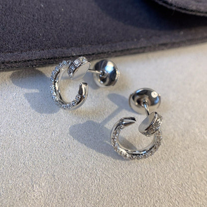 [Dawnora Jewelry]JUSTE EARRINGS SILVER DIAMONDS