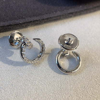 [Dawnora Jewelry]JUSTE EARRINGS SILVER DIAMONDS