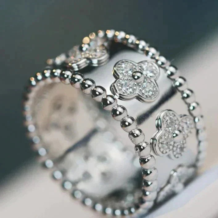 [Dawnora Jewelry]CLOVER KALEIDOSCOPE RING 10MM