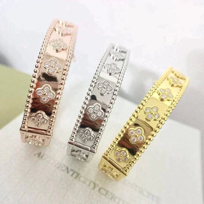 [Dawnora Jewelry]CLOVER BRACELET 8MM DIAMONDS