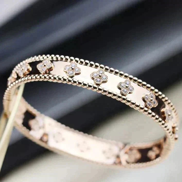 [Dawnora Jewelry]CLOVER BRACELET 8MM DIAMONDS