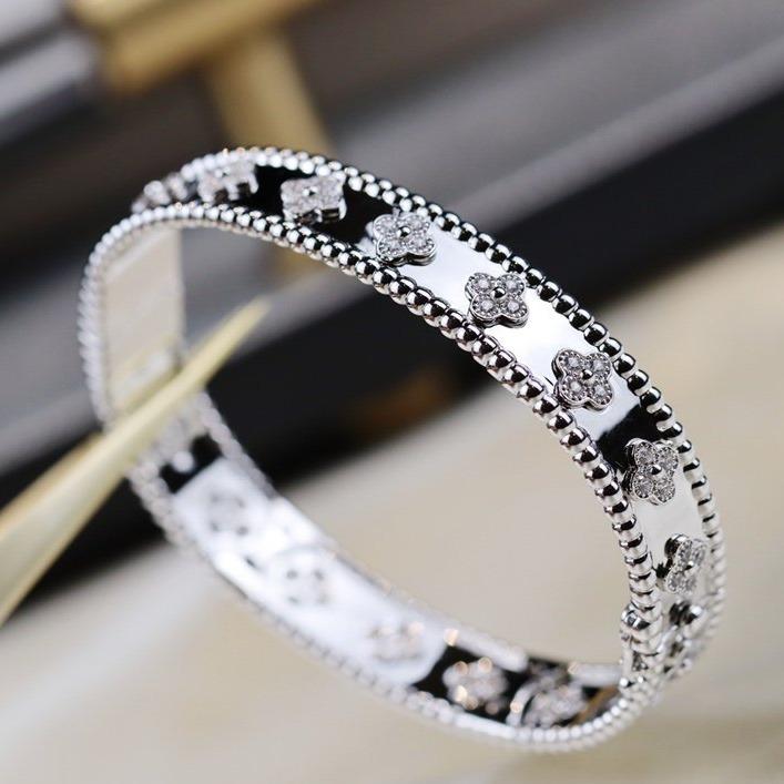 [Dawnora Jewelry]CLOVER BRACELET 8MM DIAMONDS