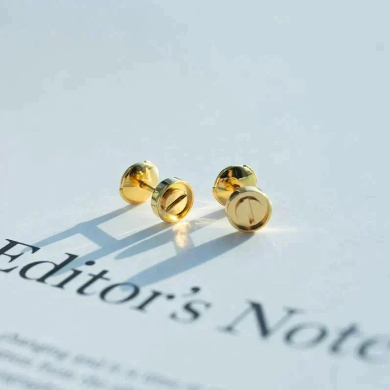 [Dawnora Jewelry]LOVE EARRINGS GOLD 10MM