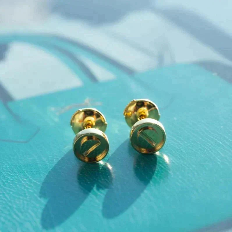 [Dawnora Jewelry]LOVE EARRINGS GOLD 10MM
