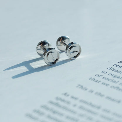 [Dawnora Jewelry]LOVE EARRINGS SILVER 10MM