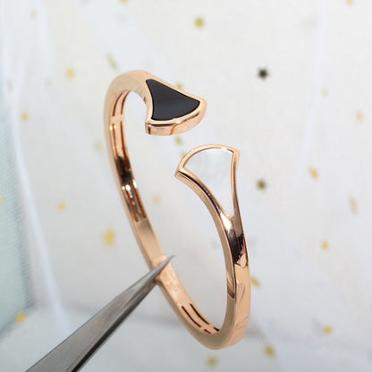 [Dawnora Jewelry]DREAM BRACELET OPEN PINK GOLD MOP