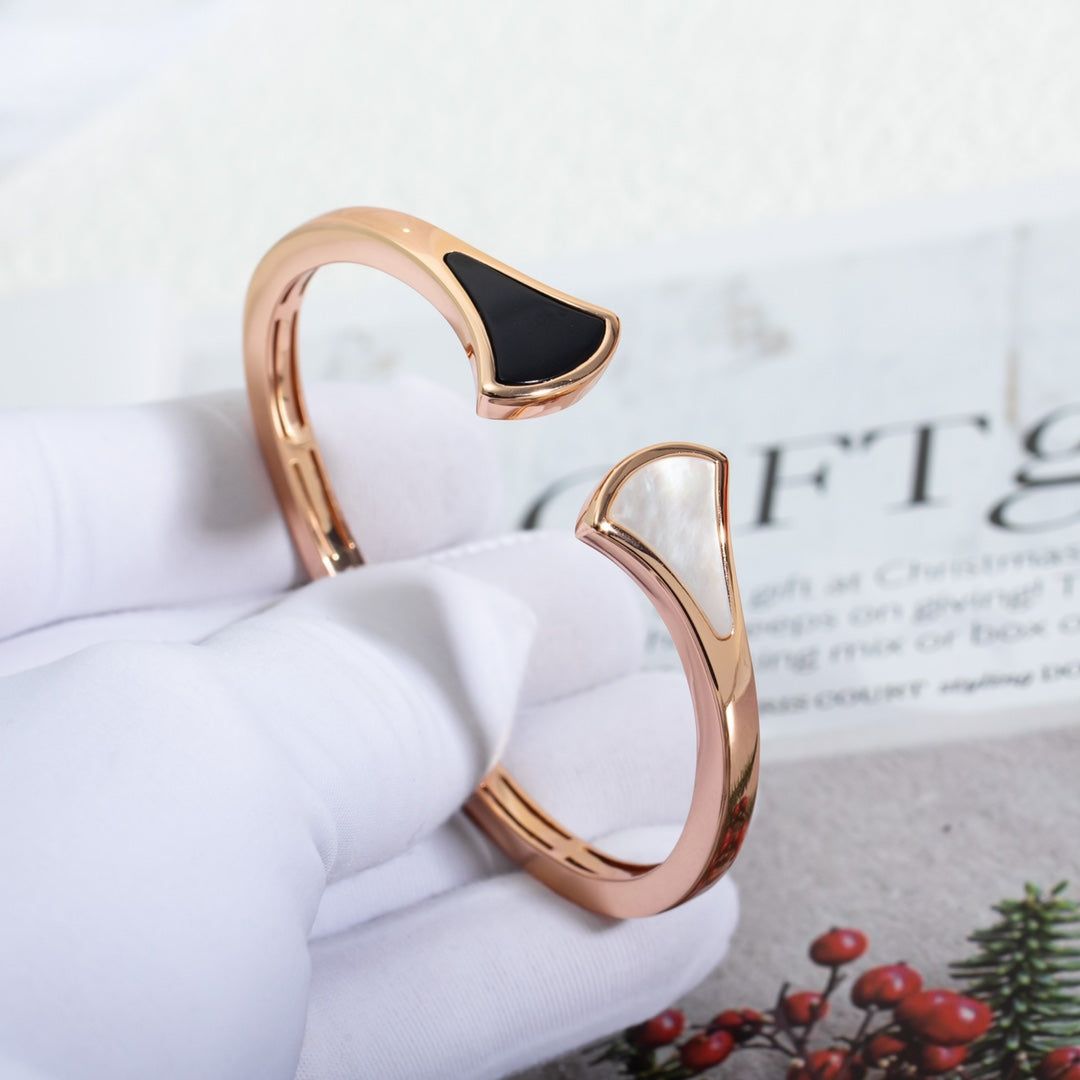 [Dawnora Jewelry]DREAM BRACELET OPEN PINK GOLD MOP