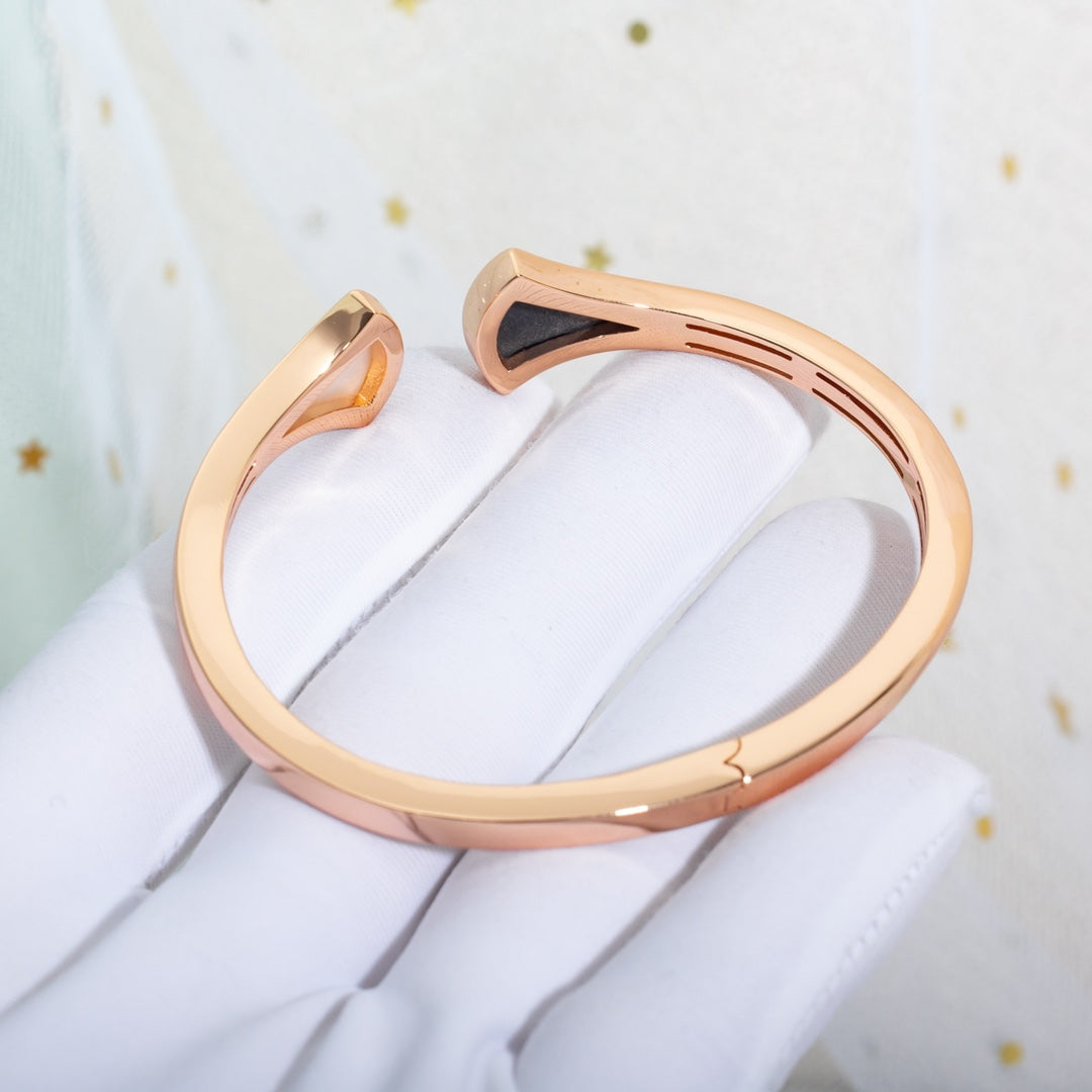 [Dawnora Jewelry]DREAM BRACELET OPEN PINK GOLD MOP