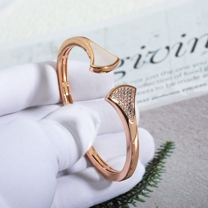 [Dawnora Jewelry]DREAM BRACELET OPEN PINK GOLD MOP DIAMOND