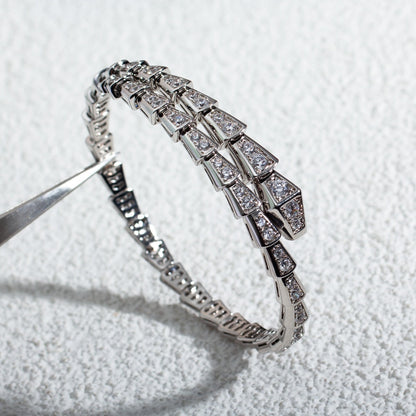 [Dawnora Jewelry]SERPENTI BRACELET 6MM SILVER DIAMOND