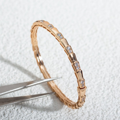[Dawnora Jewelry]SERPENTI BRACELET PINK GOLD DIAMOND