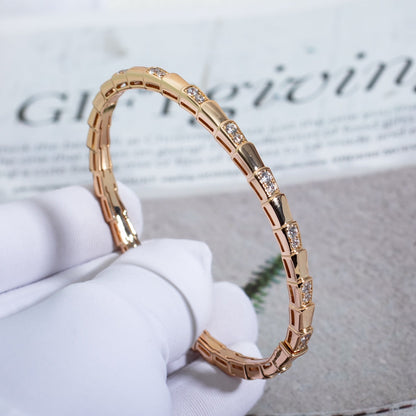[Dawnora Jewelry]SERPENTI SMALL BRACELET PINK GOLD DIAMOND