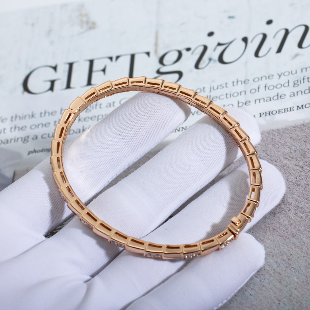 [Dawnora Jewelry]SERPENTI BRACELET PINK GOLD DIAMOND