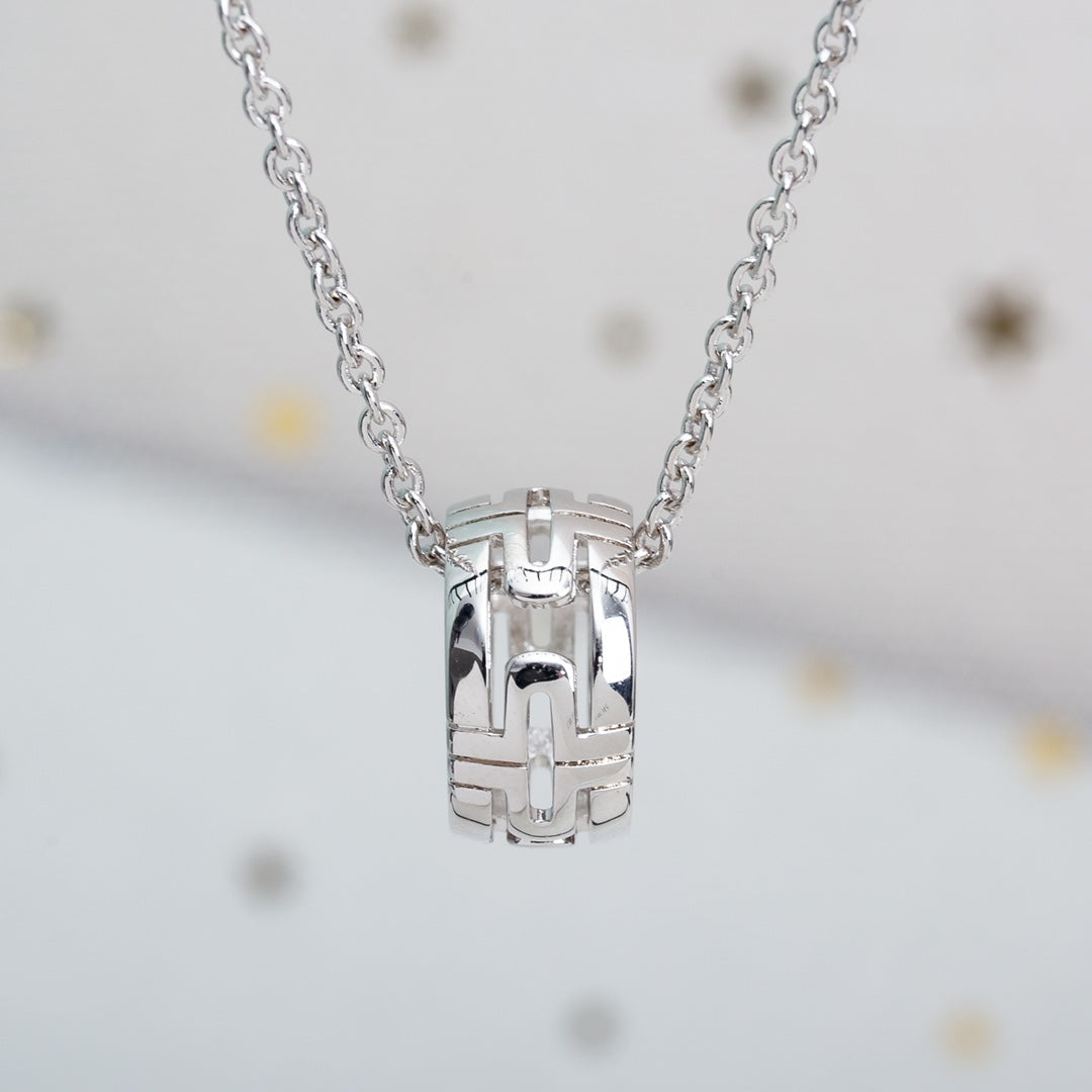[Dawnora Jewelry]PARENTESI NECKLACE SILVER