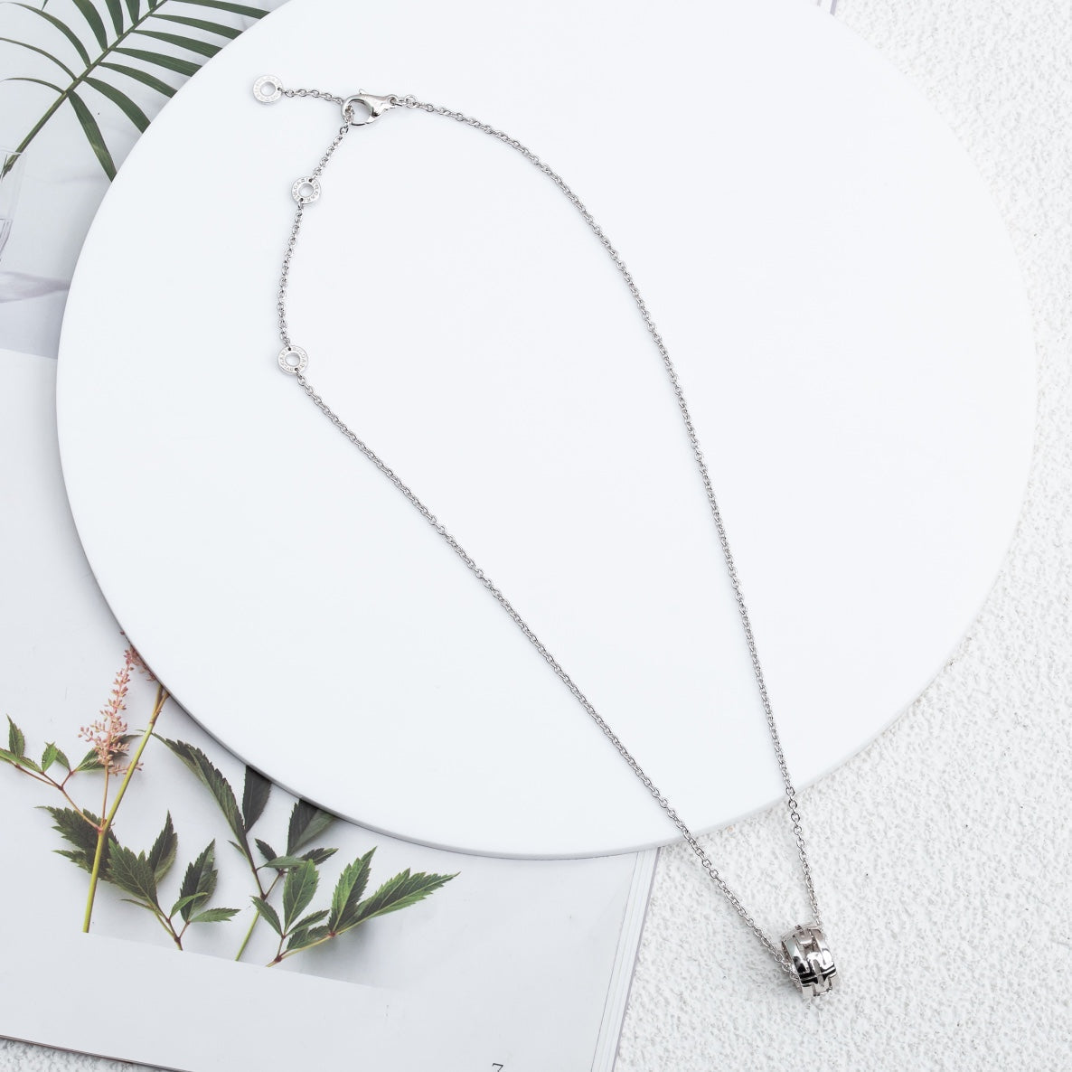 [Dawnora Jewelry]PARENTESI NECKLACE SILVER