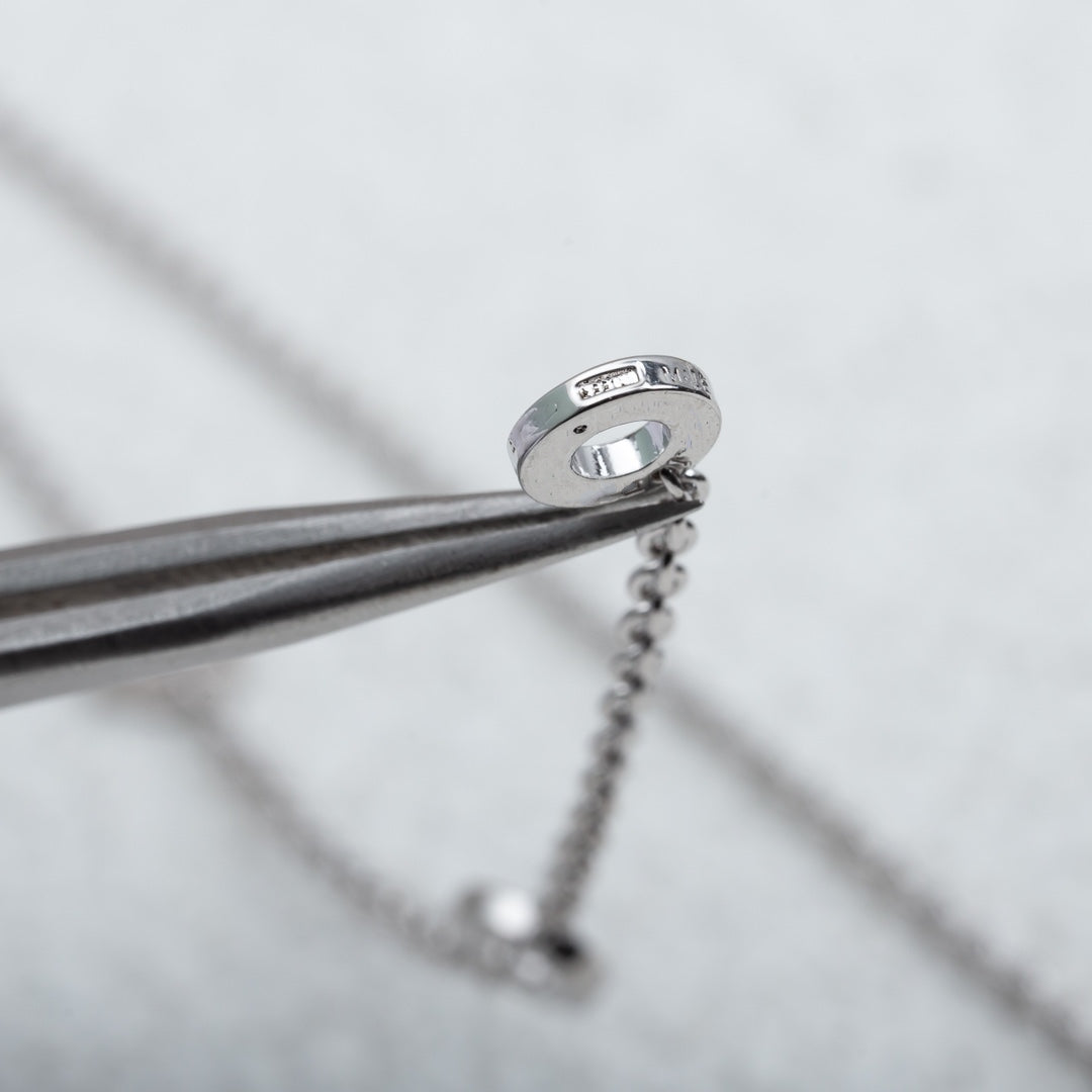 [Dawnora Jewelry]PARENTESI NECKLACE SILVER DIAMOND