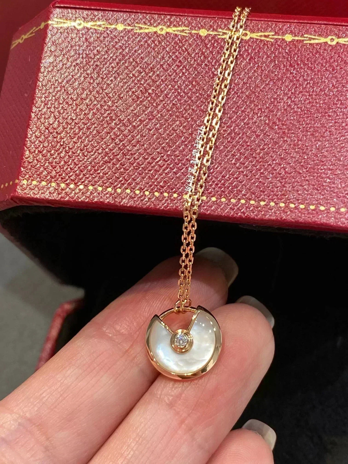 [Dawnora Jewelry]AMULETTE ROSE GOLD MOP NECKLACE