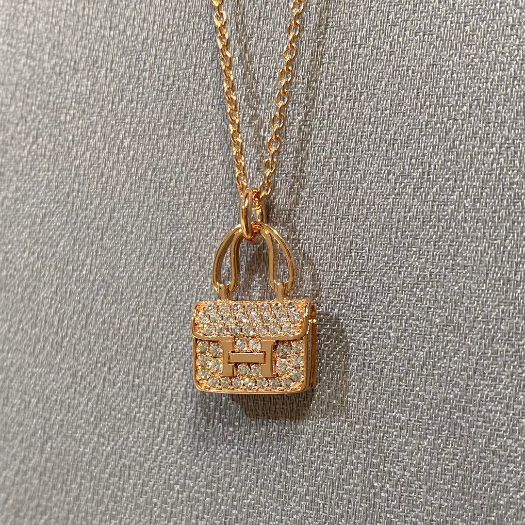 [Dawnora Jewelry]CONSTANCE PEDANT DIAMOND NECKLACE
