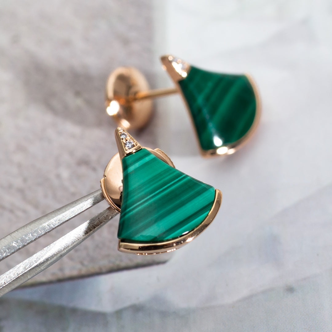 [Dawnora Jewelry]DIVAS DREAM EARRINGS PINK GOLD