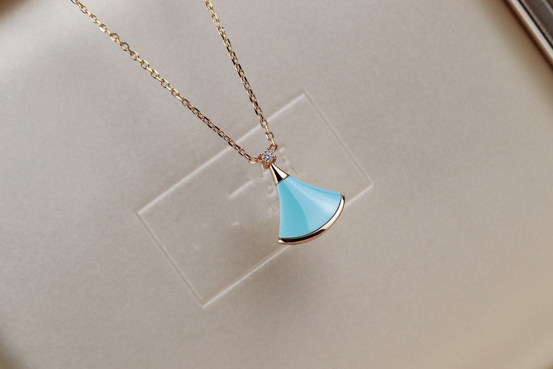 [Dawnora Jewelry]DREAM NECKLACE TURQUOISE PINK GOLD