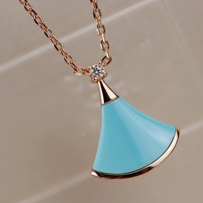 [Dawnora Jewelry]DREAM NECKLACE TURQUOISE PINK GOLD