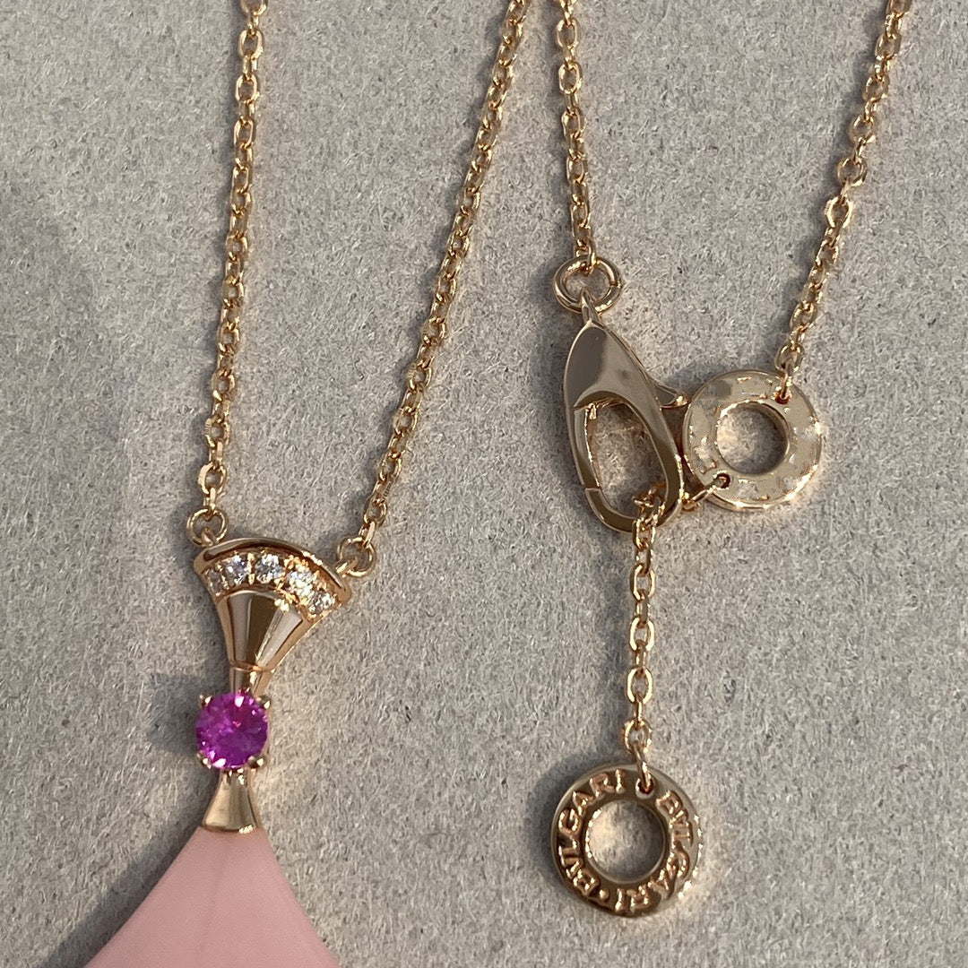[Dawnora Jewelry]DREAM NECKLACE PINK OPAL
