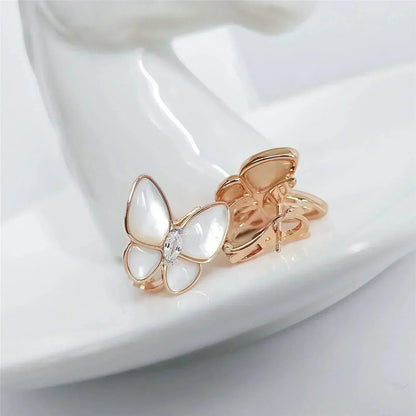 [Dawnora Jewelry]BUTTERFLY MOP DIAMOND EARRINGS