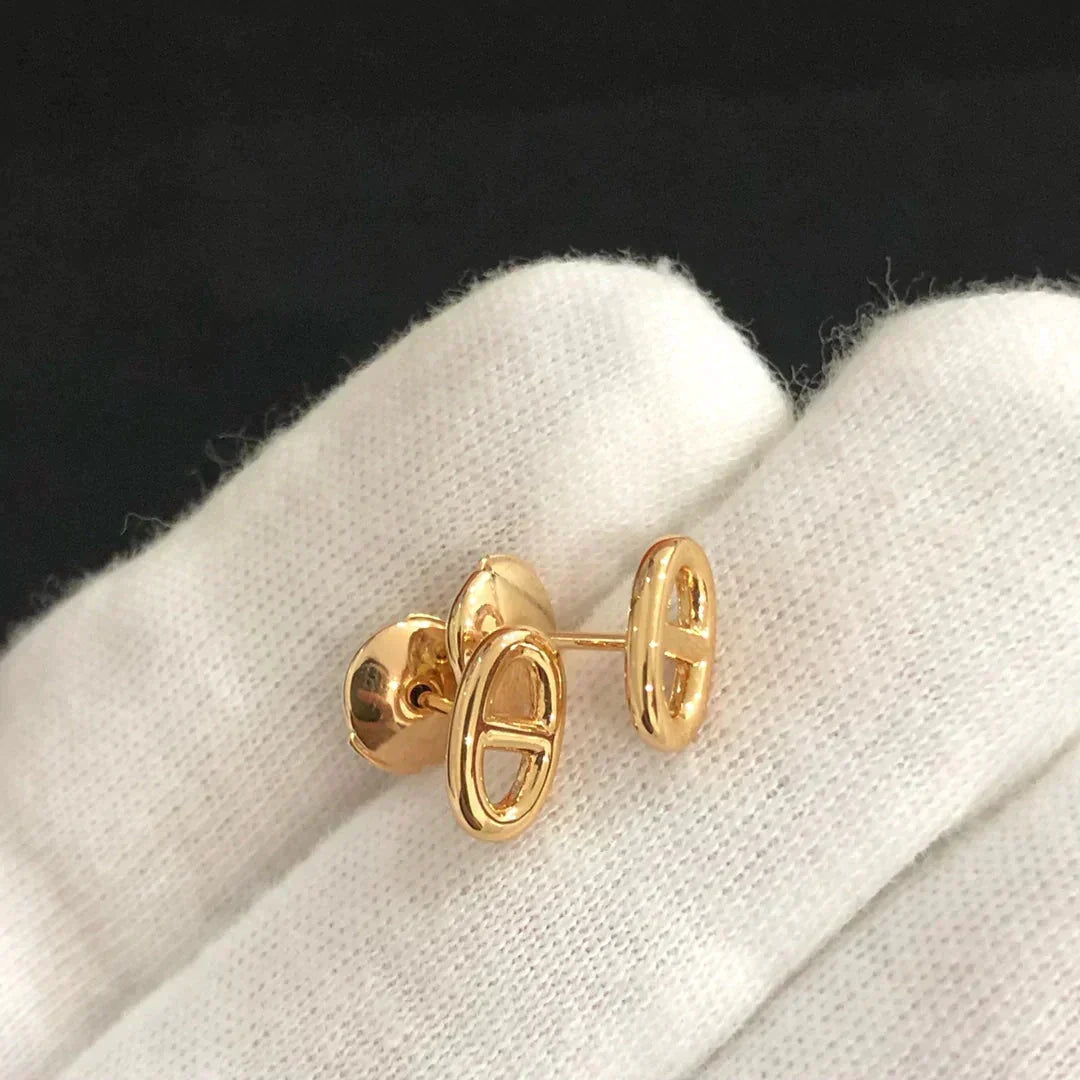 [Dawnora Jewelry]CHAINE SMALL EARRINGS GOLD AND SILVER