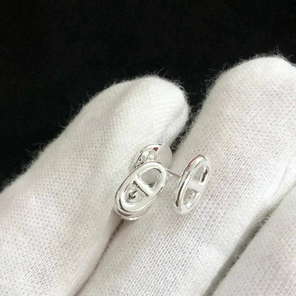 [Dawnora Jewelry]CHAINE SMALL EARRINGS GOLD AND SILVER