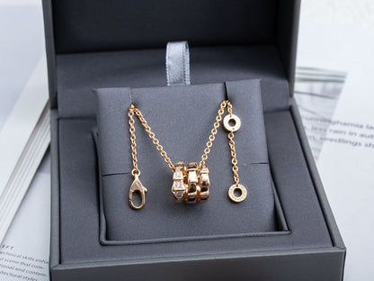 [Dawnora Jewelry]SERPENTI PINK GOLD NECKLACE DIAMOND