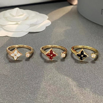 [Dawnora Jewelry]STAR 1 DIAMOND OPEN RING
