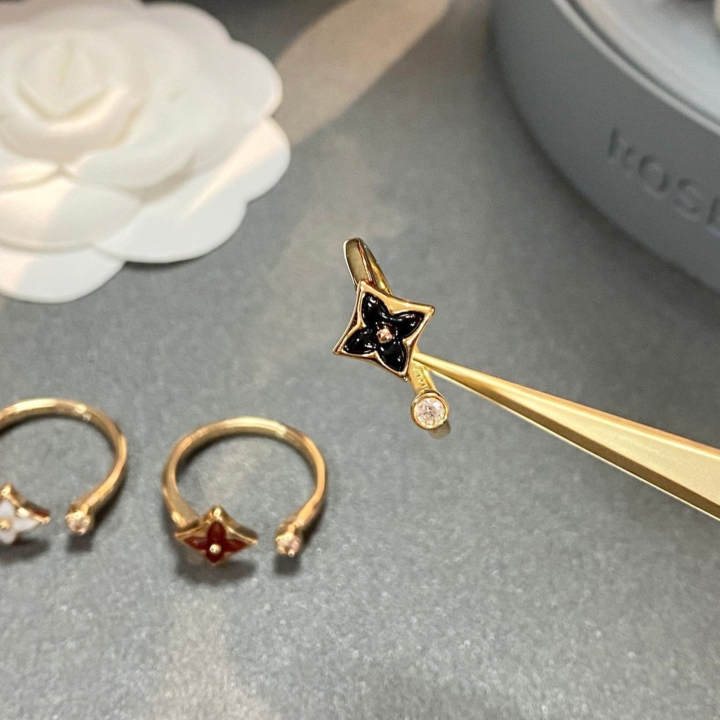 [Dawnora Jewelry]STAR 1 DIAMOND OPEN RING