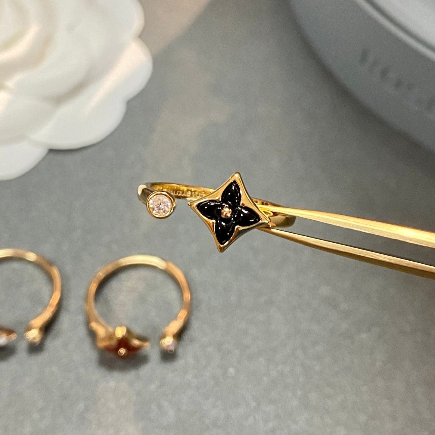 [Dawnora Jewelry]STAR 1 DIAMOND OPEN RING
