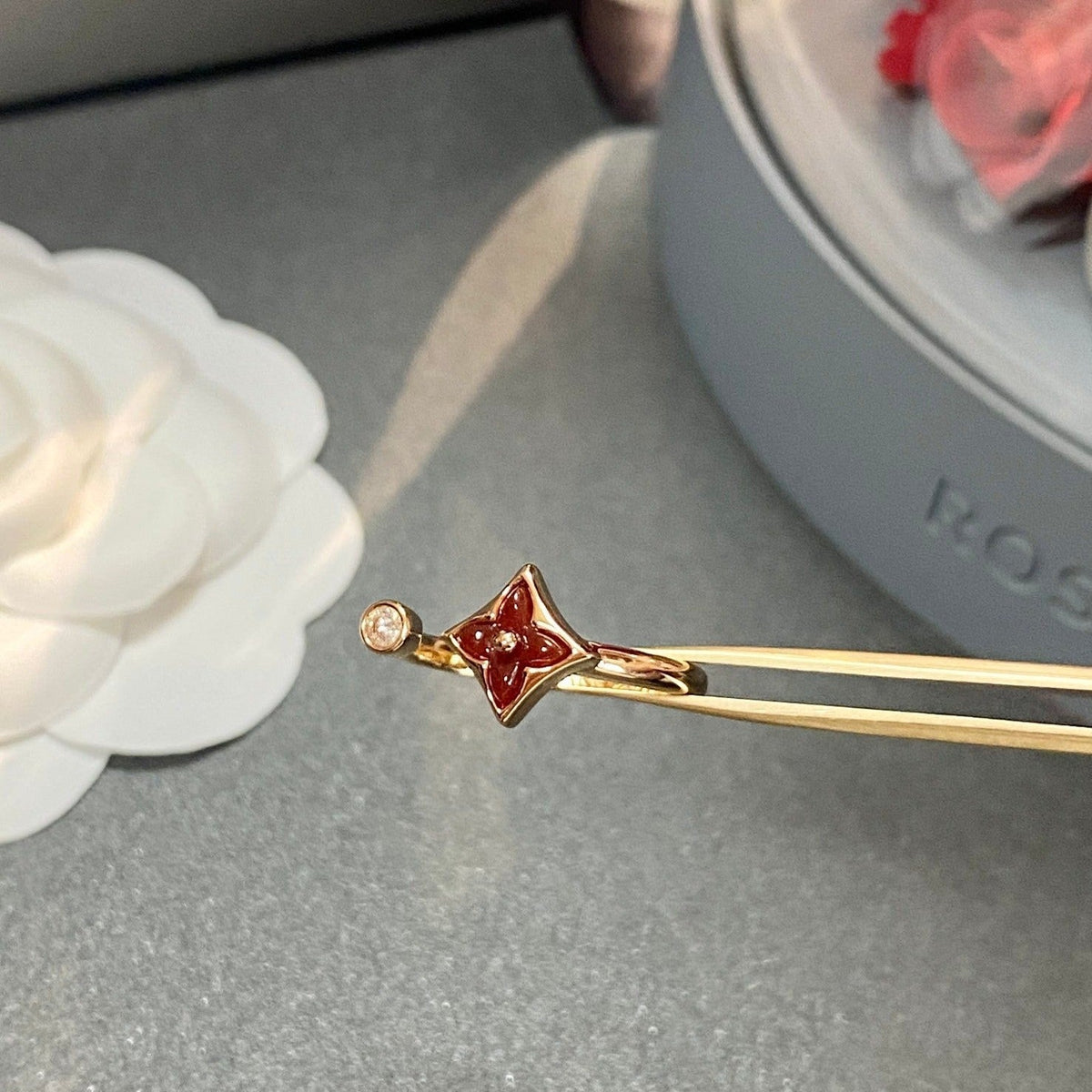 [Dawnora Jewelry]STAR 1 DIAMOND OPEN RING