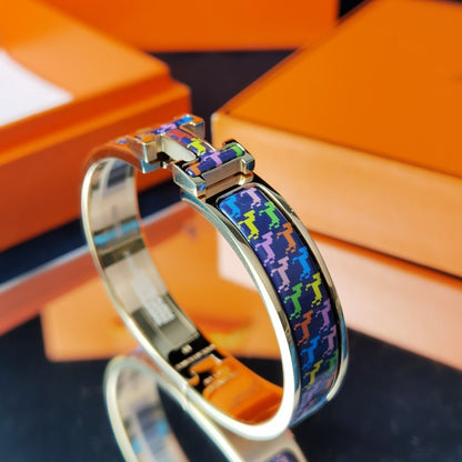 [Dawnora Jewelry]H HORSE BRACELET 12MM