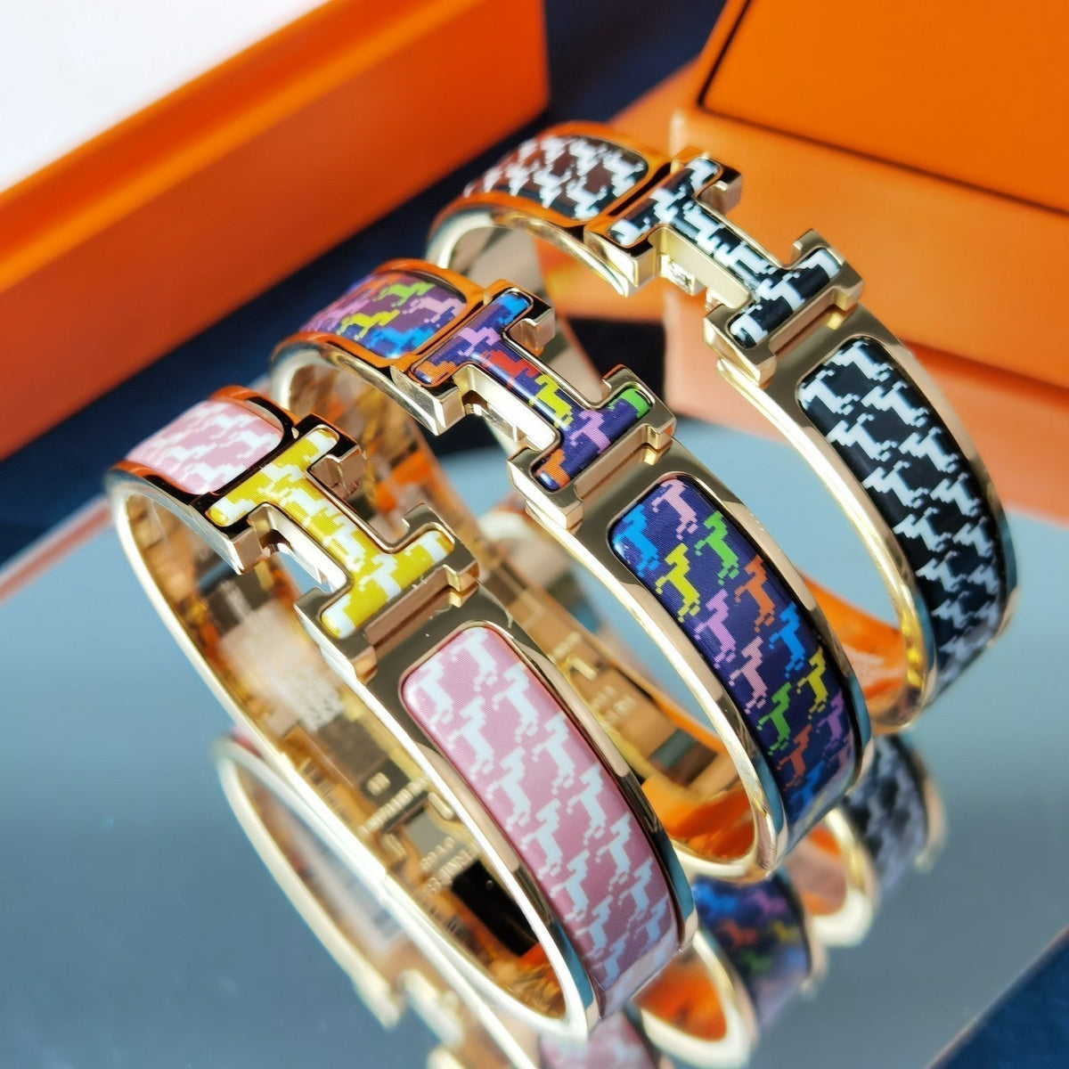 [Dawnora Jewelry]H HORSE BRACELET 12MM