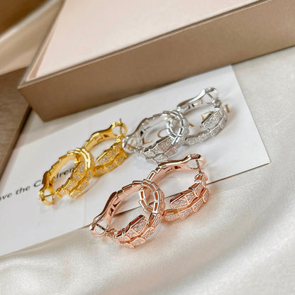 [Dawnora Jewelry]SERPENTI EARRINGS DIAMOND