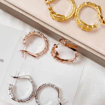 [Dawnora Jewelry]SERPENTI EARRINGS DIAMOND