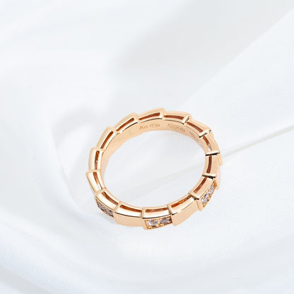 [Dawnora Jewelry]SERPENTI RING PINK GOLD  3MM