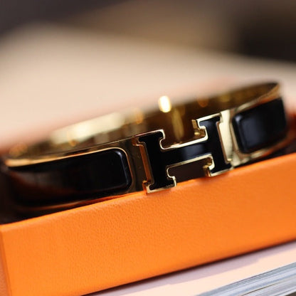 [Dawnora Jewelry]H BRACELET 12MM GOLD