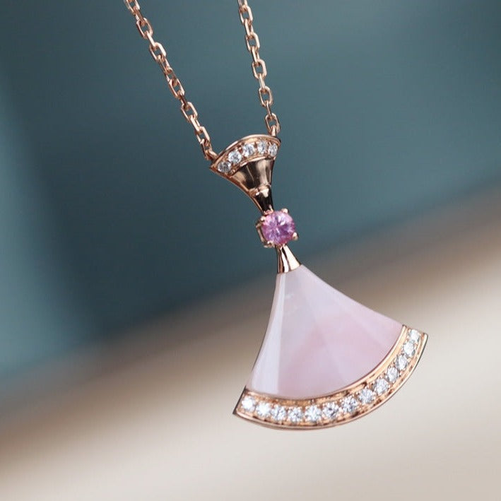 [Dawnora Jewelry]DREAM NECKLACE PINK MOP DIAMOND